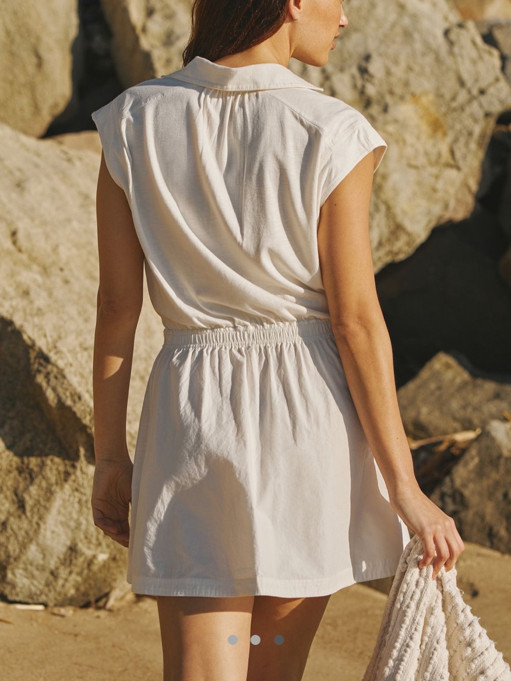 Anthropologie Short Sleeve Cutout Mini Dress